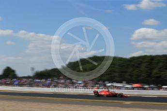 World © Octane Photographic Ltd. Formula 1 – British GP - Qualifying. Scuderia Ferrari SF71-H – Sebastian Vettel. Silverstone Circuit, Towcester, UK. Saturday 7th July 2018.