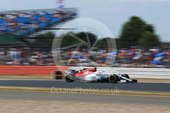 World © Octane Photographic Ltd. Formula 1 – British GP - Qualifying. Alfa Romeo Sauber F1 Team C37 – Charles Leclerc. Silverstone Circuit, Towcester, UK. Saturday 7th July 2018.