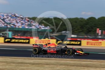 World © Octane Photographic Ltd. Formula 1 – British GP - Qualifying. Aston Martin Red Bull Racing TAG Heuer RB14 – Max Verstappen. Silverstone Circuit, Towcester, UK. Saturday 7th July 2018.