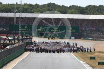 World © Octane Photographic Ltd. Formula 1 – British GP - Race. The grid. Silverstone Circuit, Towcester, UK. Sunday 8th July 2018.