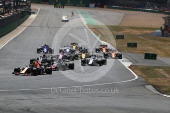 World © Octane Photographic Ltd. Formula 1 – British GP - Race. Aston Martin Red Bull Racing TAG Heuer RB14 – Daniel Ricciardo. Silverstone Circuit, Towcester, UK. Sunday 8th July 2018.