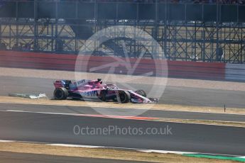 World © Octane Photographic Ltd. Formula 1 – British GP - Race. Sahara Force India VJM11 - Sergio Perez. Silverstone Circuit, Towcester, UK. Sunday 8th July 2018.
