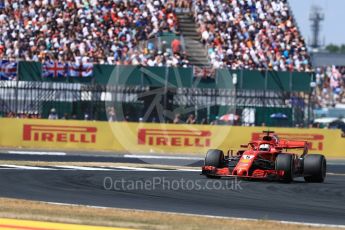 World © Octane Photographic Ltd. Formula 1 – British GP - Race. Scuderia Ferrari SF71-H – Sebastian Vettel. Silverstone Circuit, Towcester, UK. Sunday 8th July 2018.