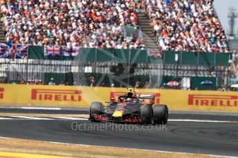 World © Octane Photographic Ltd. Formula 1 – British GP - Race. Aston Martin Red Bull Racing TAG Heuer RB14 – Max Verstappen. Silverstone Circuit, Towcester, UK. Sunday 8th July 2018.