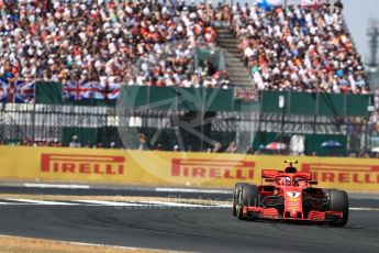 World © Octane Photographic Ltd. Formula 1 – British GP - Race. Scuderia Ferrari SF71-H – Kimi Raikkonen. Silverstone Circuit, Towcester, UK. Sunday 8th July 2018.