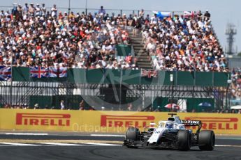 World © Octane Photographic Ltd. Formula 1 – British GP - Race. Williams Martini Racing FW41 – Lance Stroll. Silverstone Circuit, Towcester, UK. Sunday 8th July 2018.