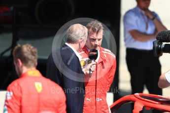 World © Octane Photographic Ltd. Formula 1 – British GP - Parc Ferme. Scuderia Ferrari SF71-H – Sebastian Vettel. Silverstone Circuit, Towcester, UK. Sunday 8th July 2018.