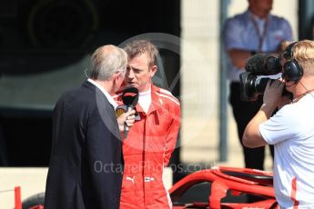World © Octane Photographic Ltd. Formula 1 – British GP - Parc Ferme. Scuderia Ferrari SF71-H – Sebastian Vettel. Silverstone Circuit, Towcester, UK. Sunday 8th July 2018.