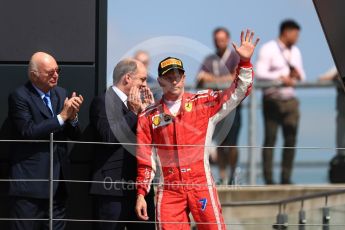 World © Octane Photographic Ltd. Formula 1 – British GP - Podium. Scuderia Ferrari SF71-H – Kimi Raikkonen. Silverstone Circuit, Towcester, UK. Sunday 8th July 2018.