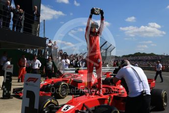 World © Octane Photographic Ltd. Formula 1 – British GP - Parc Ferme. Scuderia Ferrari SF71-H – Sebastian Vettel. Silverstone Circuit, Towcester, UK. Sunday 8th July 2018.