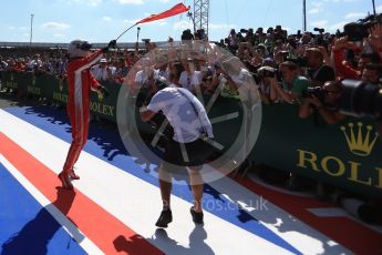 World © Octane Photographic Ltd. Formula 1 – British GP - Parc Ferme. Scuderia Ferrari SF71-H – Sebastian Vettel. Silverstone Circuit, Towcester, UK. Sunday 8th July 2018.