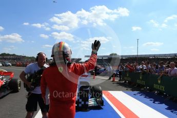 World © Octane Photographic Ltd. Formula 1 – British GP - Parc Ferme. Scuderia Ferrari SF71-H – Sebastian Vettel. Silverstone Circuit, Towcester, UK. Sunday 8th July 2018.