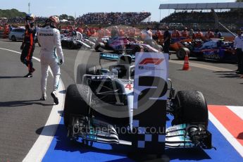 World © Octane Photographic Ltd. Formula 1 – British GP - Parc Ferme. Mercedes AMG Petronas Motorsport AMG F1 W09 EQ Power+ - Lewis Hamilton. Silverstone Circuit, Towcester, UK. Sunday 8th July 2018.