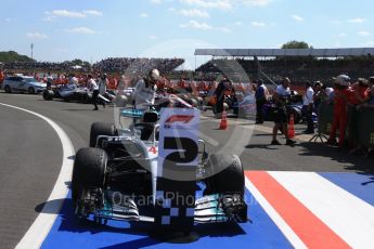 World © Octane Photographic Ltd. Formula 1 – British GP - Parc Ferme. Mercedes AMG Petronas Motorsport AMG F1 W09 EQ Power+ - Lewis Hamilton. Silverstone Circuit, Towcester, UK. Sunday 8th July 2018.