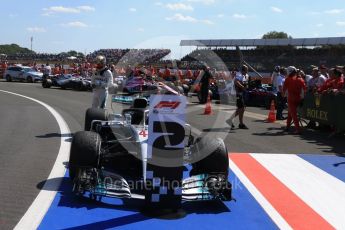 World © Octane Photographic Ltd. Formula 1 – British GP - Parc Ferme. Mercedes AMG Petronas Motorsport AMG F1 W09 EQ Power+ - Lewis Hamilton. Silverstone Circuit, Towcester, UK. Sunday 8th July 2018.