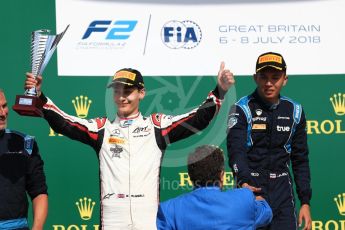 World © Octane Photographic Ltd. FIA Formula 2 (F2) – Spanish GP - Race 1. ART Grand Prix - George Russell and DAMS - Alexander Albon. Circuit de Barcelona-Catalunya, Spain. Saturday 7th July 2018.