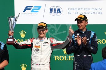 World © Octane Photographic Ltd. FIA Formula 2 (F2) – Spanish GP - Race 1. ART Grand Prix - George Russell and DAMS - Alexander Albon. Circuit de Barcelona-Catalunya, Spain. Saturday 7th July 2018.