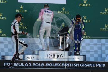 World © Octane Photographic Ltd. FIA Formula 2 (F2) – Spanish GP - Race 2. BWT Arden - Maximilian Gunther, ART Grand Prix - George Russell and Carlin - Lando Norris. Circuit de Barcelona-Catalunya, Spain. Sunday 8th July 2018.
