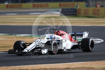 World © Octane Photographic Ltd. Formula 1 – British GP - Practice 1. Alfa Romeo Sauber F1 Team C37 – Marcus Ericsson. Silverstone Circuit, Towcester, UK. Friday 6th July 2018.