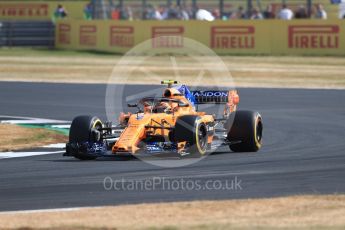 World © Octane Photographic Ltd. Formula 1 – British GP - Practice 1. McLaren MCL33 – Stoffel Vandoorne. Silverstone Circuit, Towcester, UK. Friday 6th July 2018.