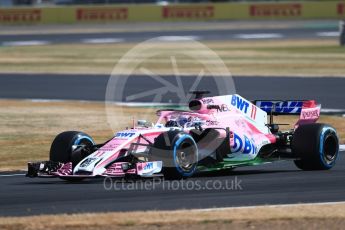 World © Octane Photographic Ltd. Formula 1 – British GP - Practice 1. Sahara Force India VJM11 - Sergio Perez. Silverstone Circuit, Towcester, UK. Friday 6th July 2018.