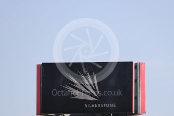 World © Octane Photographic Ltd. Formula 1 – British GP - Practice 1. Silverstone Circuit sign, Towcester, UK. Friday 6th July 2018.