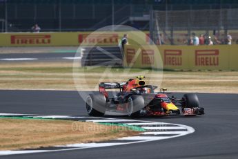 World © Octane Photographic Ltd. Formula 1 – British GP - Practice 1. Aston Martin Red Bull Racing TAG Heuer RB14 – Max Verstappen. Silverstone Circuit, Towcester, UK. Friday 6th July 2018.