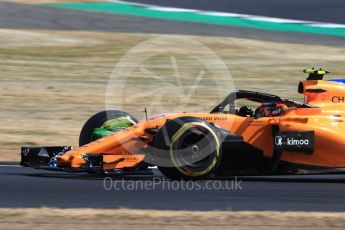 World © Octane Photographic Ltd. Formula 1 – British GP - Practice 1. McLaren MCL33 – Stoffel Vandoorne. Silverstone Circuit, Towcester, UK. Friday 6th July 2018.