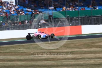 World © Octane Photographic Ltd. Formula 1 – British GP - Practice 1. Sahara Force India VJM11 - Esteban Ocon. Silverstone Circuit, Towcester, UK. Friday 6th July 2018.