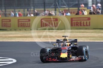 World © Octane Photographic Ltd. Formula 1 – British GP - Practice 1. Aston Martin Red Bull Racing TAG Heuer RB14 – Daniel Ricciardo. Silverstone Circuit, Towcester, UK. Friday 6th July 2018.