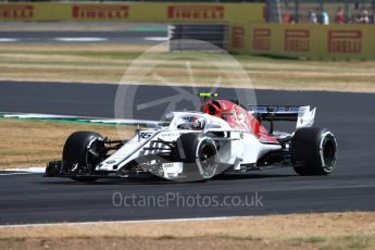 World © Octane Photographic Ltd. Formula 1 – British GP - Practice 1. Alfa Romeo Sauber F1 Team C37 – Charles Leclerc. Silverstone Circuit, Towcester, UK. Friday 6th July 2018.