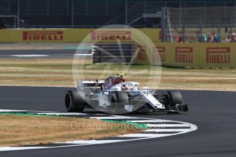 World © Octane Photographic Ltd. Formula 1 – British GP - Practice 1. Alfa Romeo Sauber F1 Team C37 – Charles Leclerc. Silverstone Circuit, Towcester, UK. Friday 6th July 2018.
