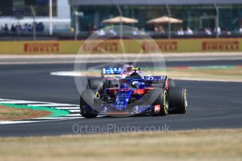 World © Octane Photographic Ltd. Formula 1 – British GP - Practice 1. Scuderia Toro Rosso STR13 – Pierre Gasly and Sahara Force India VJM11 - Sergio Perez. Silverstone Circuit, Towcester, UK. Friday 6th July 2018.