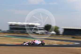 World © Octane Photographic Ltd. Formula 1 – British GP - Practice 1. Sahara Force India VJM11 - Esteban Ocon. Silverstone Circuit, Towcester, UK. Friday 6th July 2018.