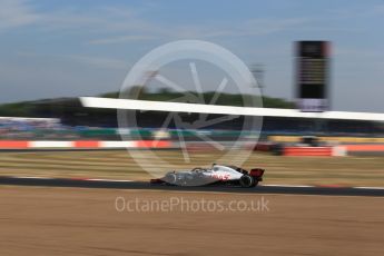 World © Octane Photographic Ltd. Formula 1 – British GP - Practice 1. Haas F1 Team VF-18 – Romain Grosjean. Silverstone Circuit, Towcester, UK. Friday 6th July 2018.