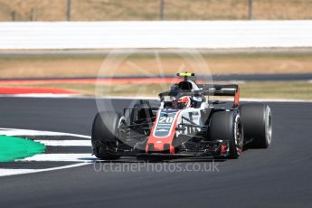 World © Octane Photographic Ltd. Formula 1 – British GP - Practice 2. Haas F1 Team VF-18 – Kevin Magnussen. Silverstone Circuit, Towcester, UK. Friday 6th July 2018.
