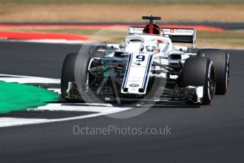 World © Octane Photographic Ltd. Formula 1 – British GP - Practice 2. Alfa Romeo Sauber F1 Team C37 – Marcus Ericsson. Silverstone Circuit, Towcester, UK. Friday 6th July 2018.