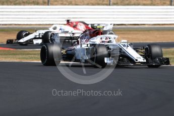 World © Octane Photographic Ltd. Formula 1 – British GP - Practice 2. Alfa Romeo Sauber F1 Team C37 – Charles Leclerc and Marcus Ericsson. Silverstone Circuit, Towcester, UK. Friday 6th July 2018.
