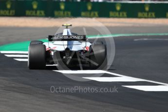 World © Octane Photographic Ltd. Formula 1 – British GP - Practice 2. Haas F1 Team VF-18 – Kevin Magnussen. Silverstone Circuit, Towcester, UK. Friday 6th July 2018.