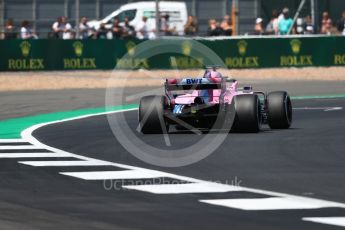 World © Octane Photographic Ltd. Formula 1 – British GP - Practice 2. Sahara Force India VJM11 - Sergio Perez. Silverstone Circuit, Towcester, UK. Friday 6th July 2018.