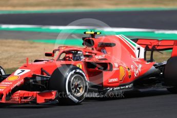World © Octane Photographic Ltd. Formula 1 – British GP - Practice 2. Scuderia Ferrari SF71-H – Kimi Raikkonen. Silverstone Circuit, Towcester, UK. Friday 6th July 2018.