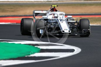 World © Octane Photographic Ltd. Formula 1 – British GP - Practice 2. Alfa Romeo Sauber F1 Team C37 – Charles Leclerc. Silverstone Circuit, Towcester, UK. Friday 6th July 2018.