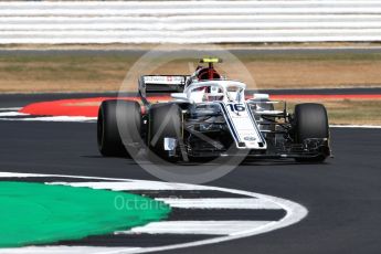 World © Octane Photographic Ltd. Formula 1 – British GP - Practice 2. Alfa Romeo Sauber F1 Team C37 – Charles Leclerc. Silverstone Circuit, Towcester, UK. Friday 6th July 2018.