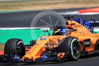 World © Octane Photographic Ltd. Formula 1 – British GP - Practice 2. McLaren MCL33 – Fernando Alonso. Silverstone Circuit, Towcester, UK. Friday 6th July 2018.