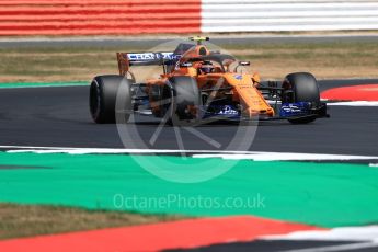 World © Octane Photographic Ltd. Formula 1 – British GP - Practice 2. McLaren MCL33 – Stoffel Vandoorne. Silverstone Circuit, Towcester, UK. Friday 6th July 2018.