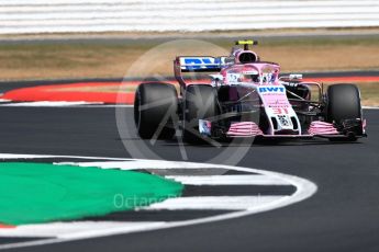 World © Octane Photographic Ltd. Formula 1 – British GP - Practice 2. Sahara Force India VJM11 - Esteban Ocon. Silverstone Circuit, Towcester, UK. Friday 6th July 2018.