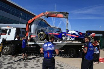 World © Octane Photographic Ltd. Formula 1 – British GP - Practice 2. Scuderia Toro Rosso STR13 – Pierre Gasly. Silverstone Circuit, Towcester, UK. Friday 6th July 2018.