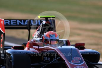 World © Octane Photographic Ltd. GP3 – British GP – Practice. ART Grand Prix - Anthoine Hubert. Silverstone Circuit, Towcester, UK. Friday 6th July 2018.