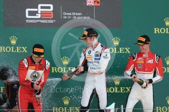 World © Octane Photographic Ltd. GP3 – British GP –   Race 1. ART Grand Prix - Anthoine Hubert, Nikita Mazepin and Callum Illot. Silverstone Circuit, Towcester, UK. Saturday 7th July 2018.