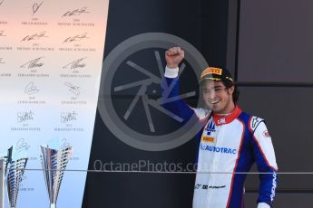 World © Octane Photographic Ltd. GP3 – British GP – Race 2. Trident - Pedro Piquet. Silverstone Circuit, Towcester, UK. Sunday 8th July 2018.